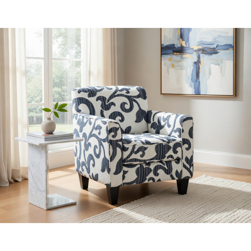 Fauteuil d'appoint bleu marine Sonata