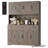 Frostia 70.9"H Kitchen Pantry With Charge Station, 55.1"W Farmhouse Style Pantry Cabinet with Microwave Shelf & Adjustable Shelves-202650699