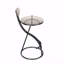 Ensemble de 2 chaises de salle à manger, tabourets de bar rembourrés et tabourets de bar à hauteur de comptoir rayés-690502095