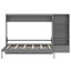 Grand lit escamotable avec compartiments de rangement à hauteur réglable et tablette, cadre de lit mural avec 1 tiroir, lit plateforme pliable multifonctionnel pour petit espace, chambre à coucher, chambre d'amis-709192265