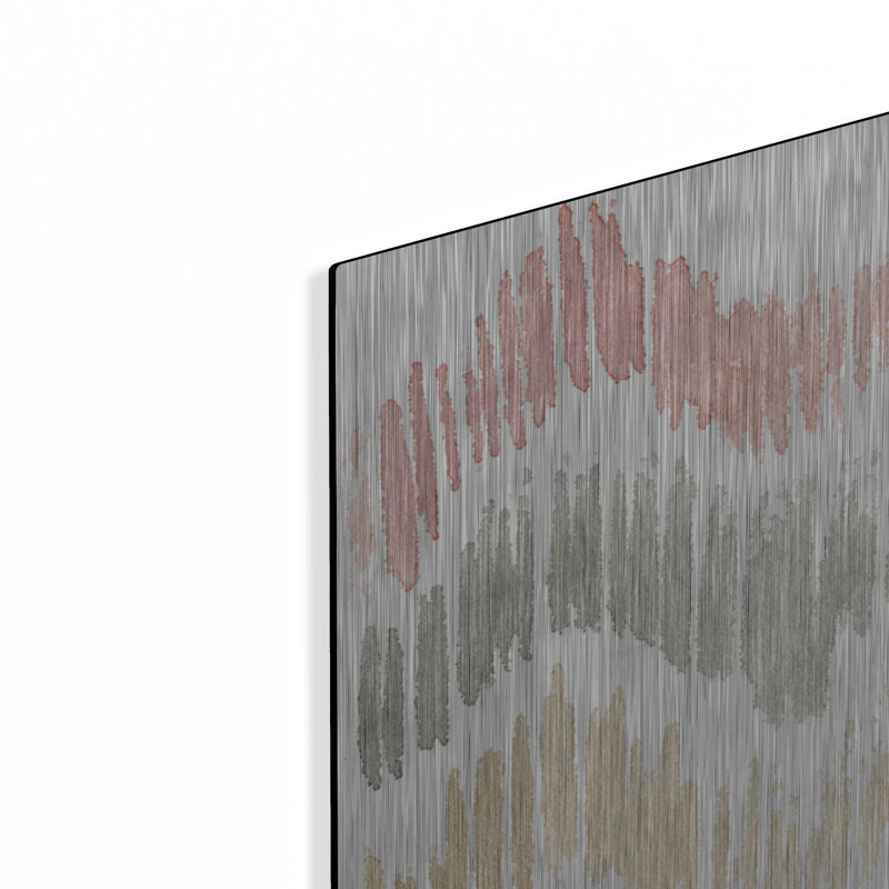 Art mural en métal luxueux «Colours of the Wind 3» par Kristy riz, 24 po x 24 po, H 36 po x l 36 po