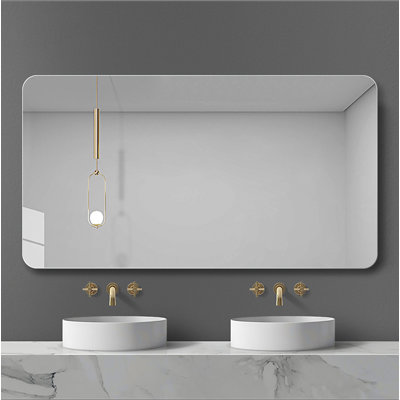 Miroir de salle de bain, miroir mural pour salle de bain anti-buée