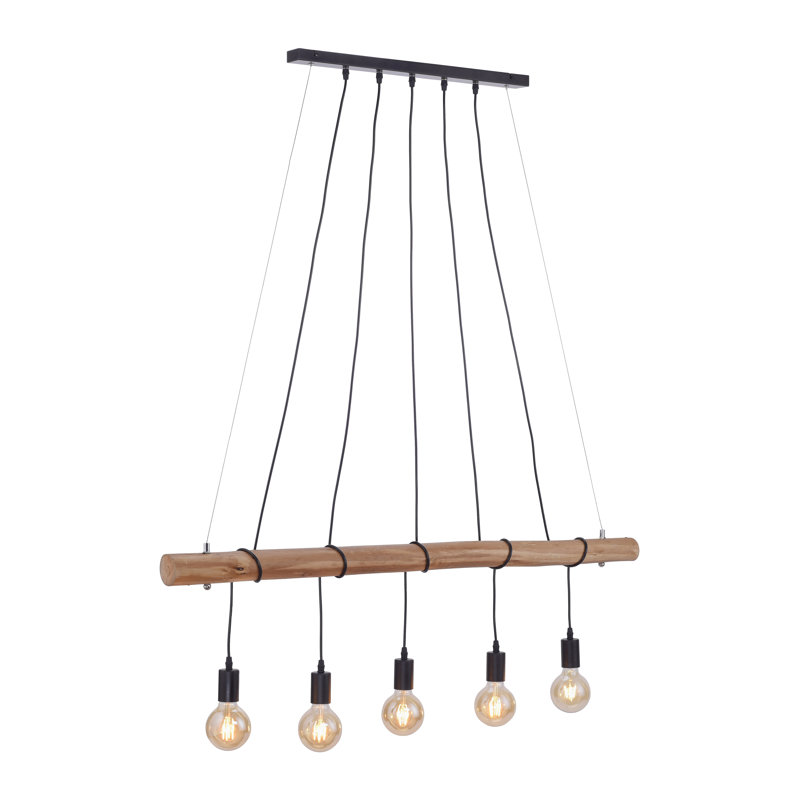 Khan 5 - Light Black Kitchen Island Pendant