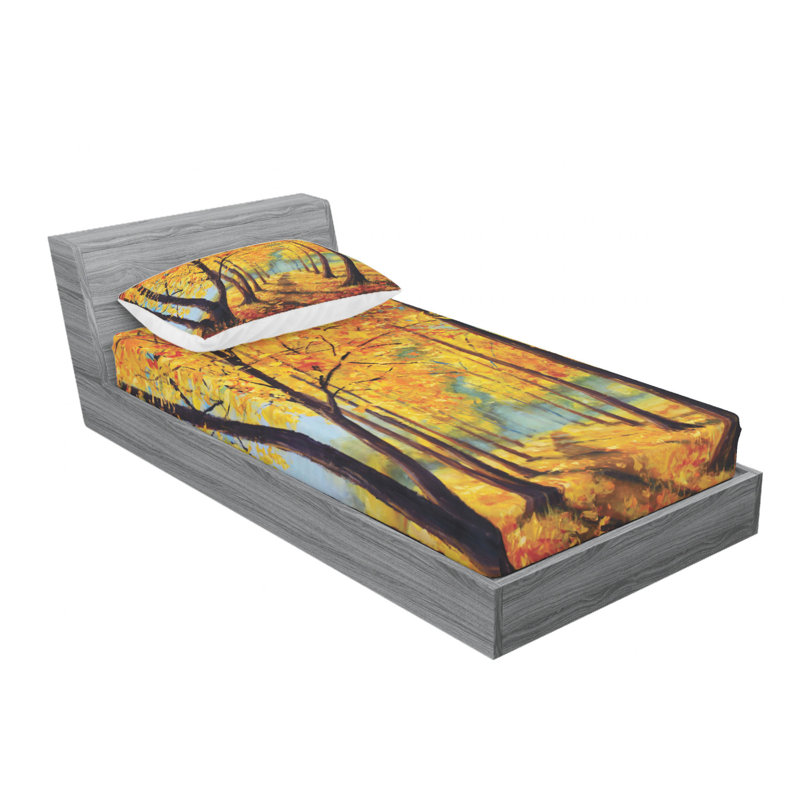 Microfiber Sheet Set, Twin Sheet Set with Fitted Sheet