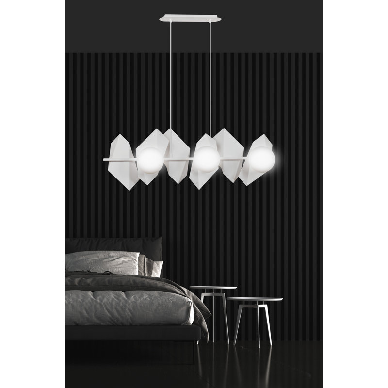 Anna-Lisa 6 - Light Kitchen Island Pendant, White