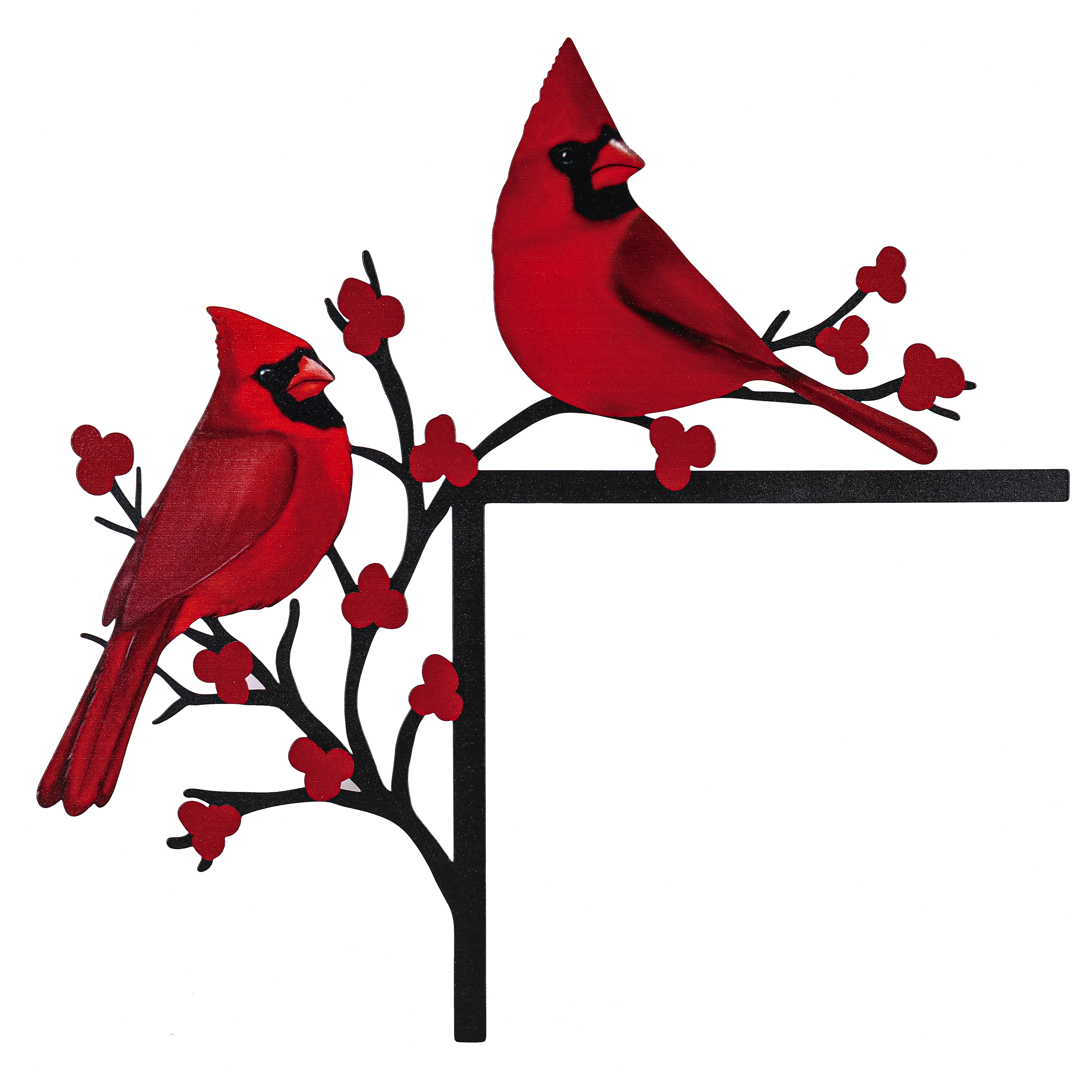 Winston Porter Metal Cardinals Holiday Door Frame D??cor Wayfair