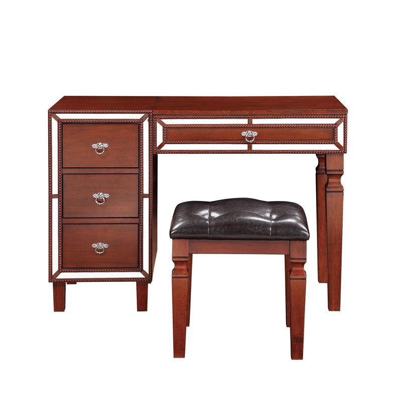 Traditional Formal Vanity Set, Cherry