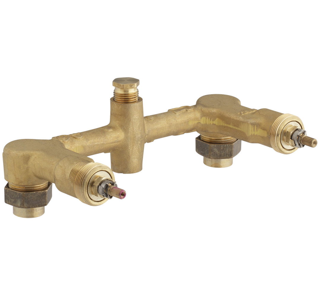 Widespread 1/2" Ceramic In-Wall Two-Handle Valve System with 8" Centers Kohler