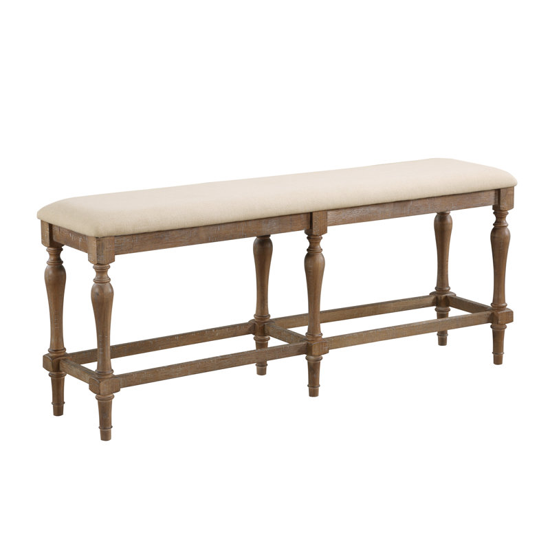 Philbrook Polyester Blend Upholstered Bench