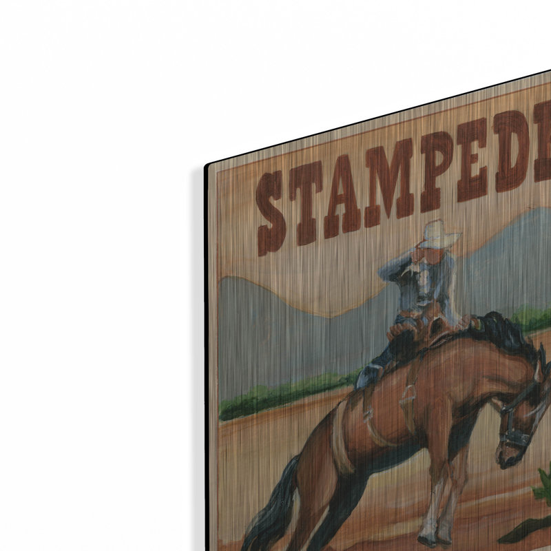 «Stampede Rodeo» par Ethan Harper, H 16 po x l 12 po