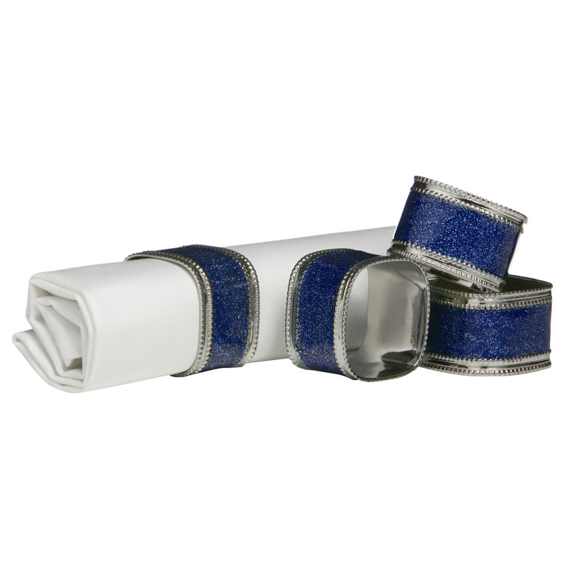 Metal Napkin Ring, Sapphire