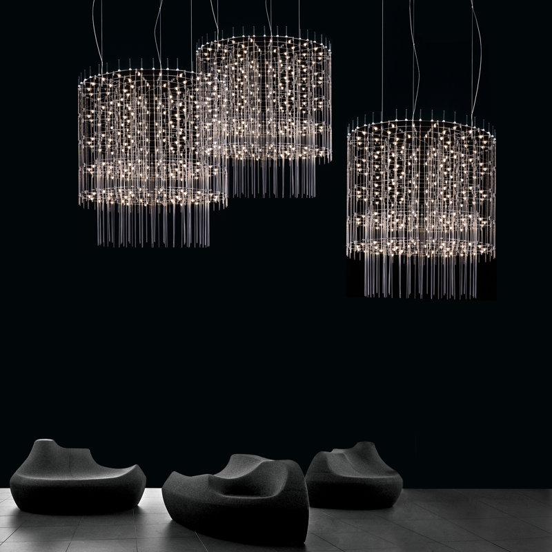 Lustre tambour unique à DEL 50-lumière Provenzano