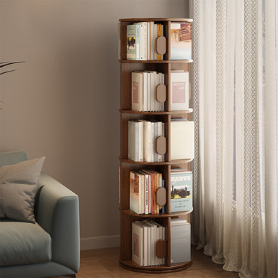 Nut-Brown Modern Solid wood Standard Bookcase