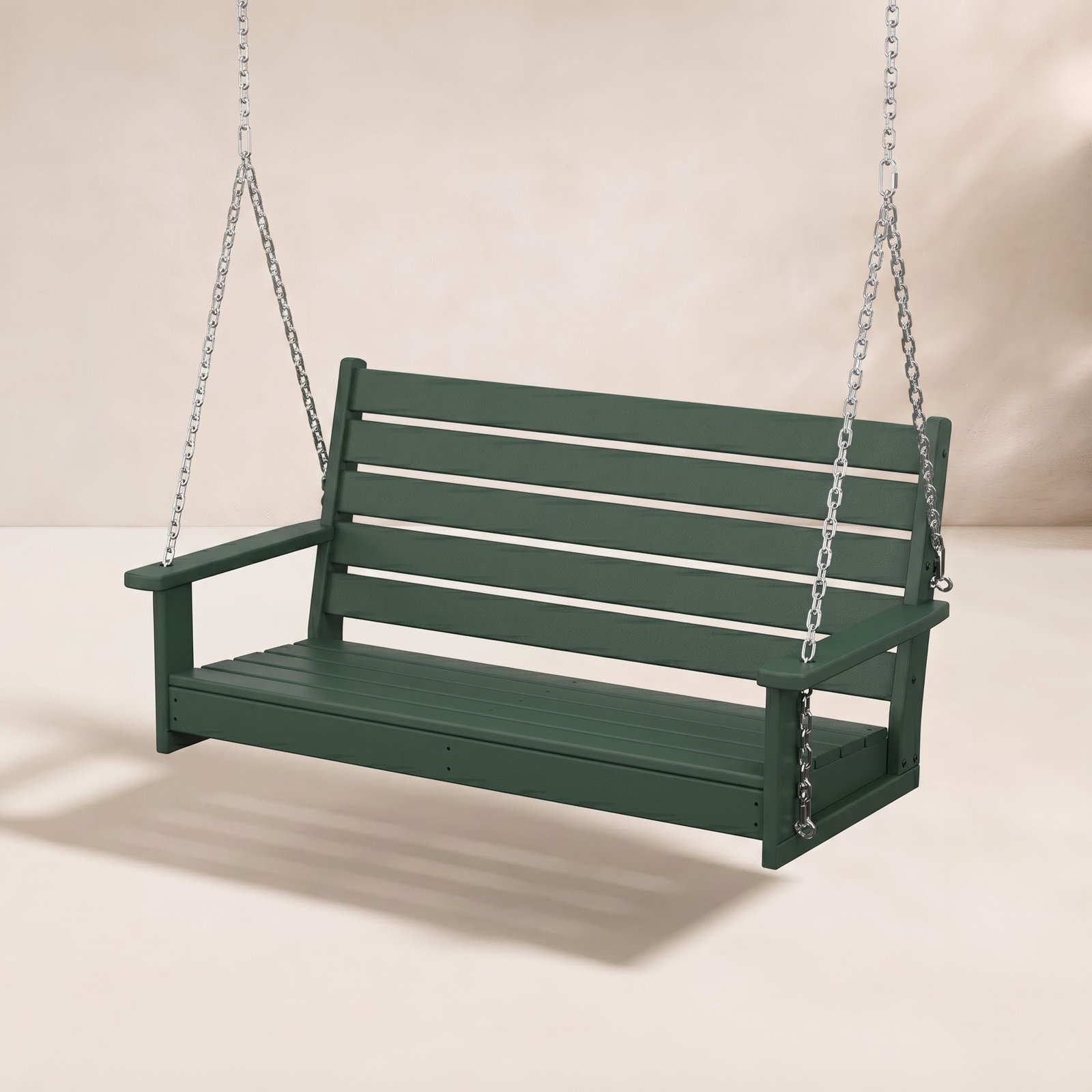 POLYWOOD® Monterey Bay Porch Swing, Rainforest Canopy
