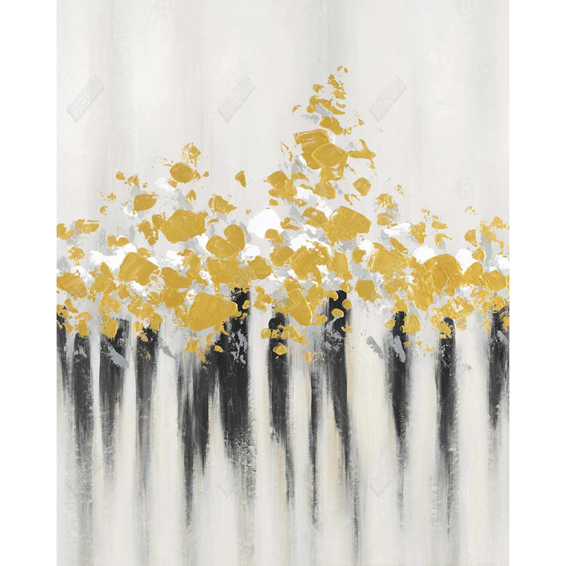 Fleurs abstraites - Toile encadrée moderne