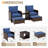 Idamarie Wicker Conversation Set with Ottoman-85514300-105270514