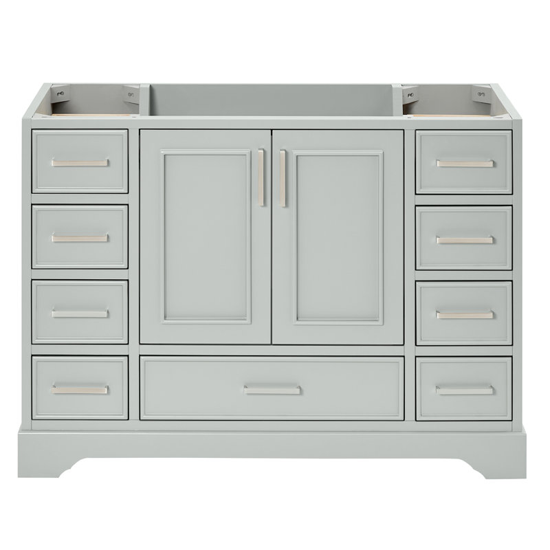 Stafford 48.75'' W Single Bathroom Vanity Base, Gray