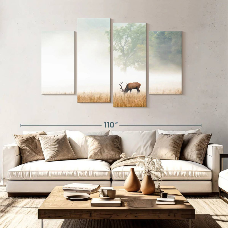 Foggy Elk, 54" H x 84" W