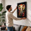 Elephant in Bloom Botanical 1 Piece Single Picture Frame Wall Art-136673025-136673027