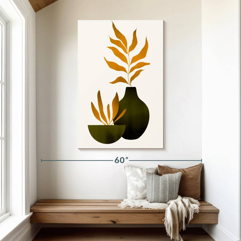 Harnek fleurs d'automne I, H 48 po x l 32 po