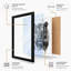 Tiger Gaze Modern - Framed Print-1299475228-1299475226