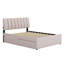 Lit plateforme tapissier Teddy - Lit gigogne simple inclus-900521938-900521937