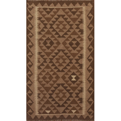 Tapis réversible en laine Kilim 3 x 5