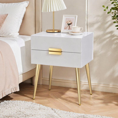 Table d'appoint avec 2 tiroirs