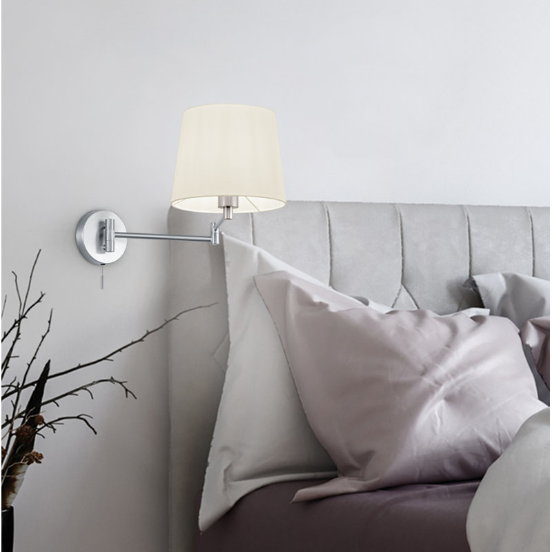 Champery Iron Swing Arm Sconce, Nickel