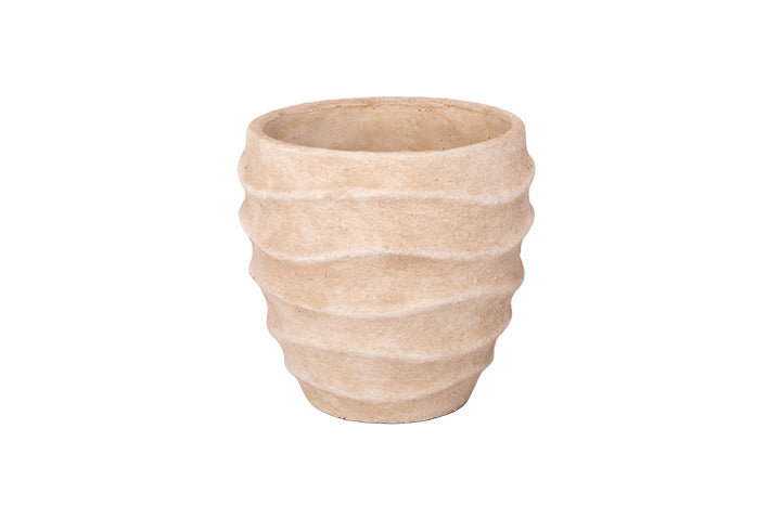 Pot de fleurs en ciment crème Renley, 8.50" x 4.50" x 5.50" H