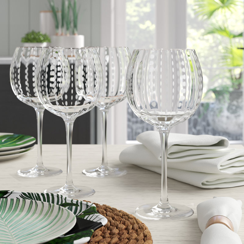 18 oz. Delleker Verre à vin, Transparent