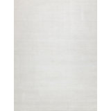 Martelli Modern Handmade Silky Nylon, White Area Rug
