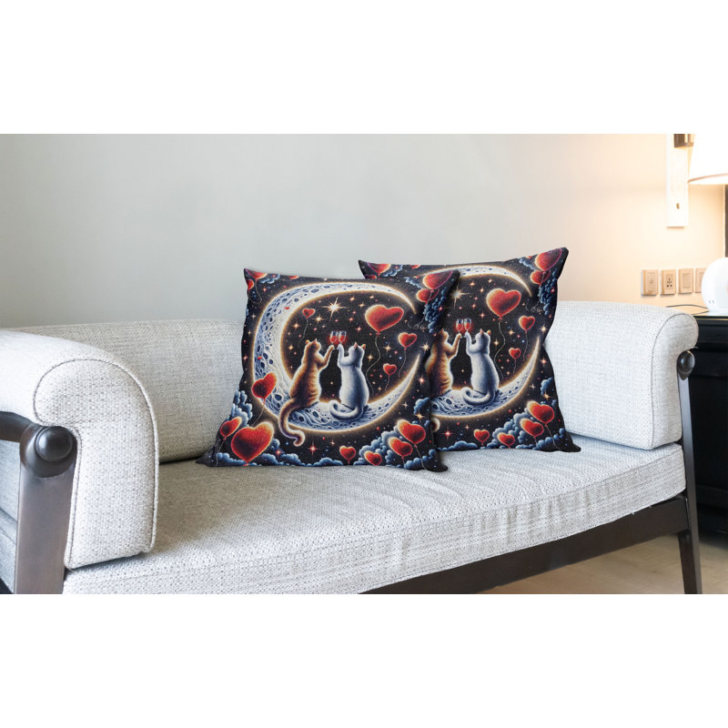 Housse de coussin en tissu pour l'intérieur et l'extérieur, Carré, H 20 po x l 20 po