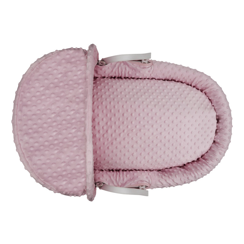 Moses Basket with Bedding with Mattress, Pink