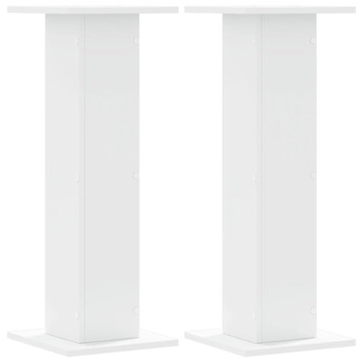 Speaker Stands Living Room Speaker Floor Stand 2 Pcs Engineered Wood
