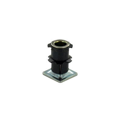Insert de roulette à filetage étoile double Outwater Industries | Acier traité à la chaleur | Convient aux tubes carrés de 3/4 po de calibre 16 à 18 | FILETAGE: 5 / 16-18 | Paquet de 100