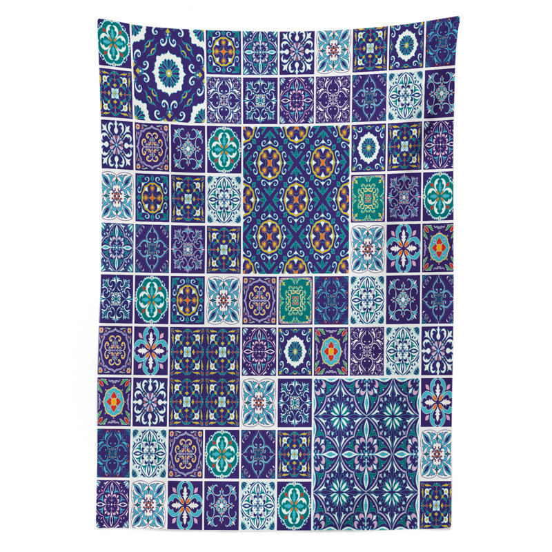 Ethnic Tablecloth, 90" L x 60" W