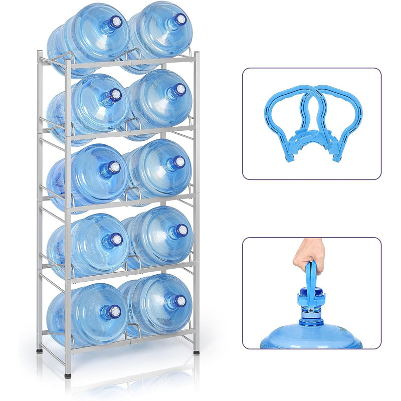 25.6 " W Shelving Unit, Silver