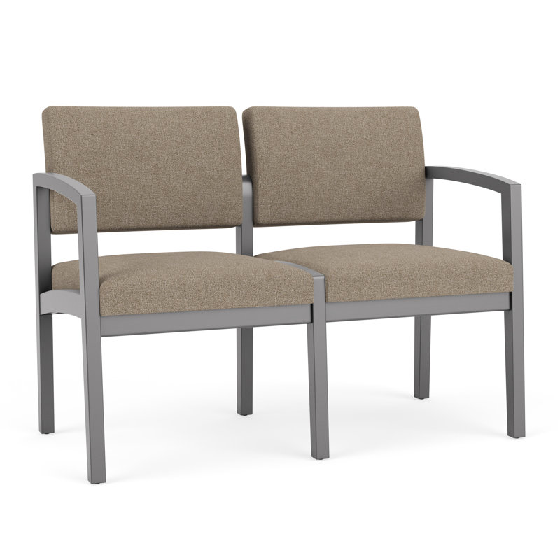 Lenox 2-seater tandem chair, Étain, Limon Archetype
