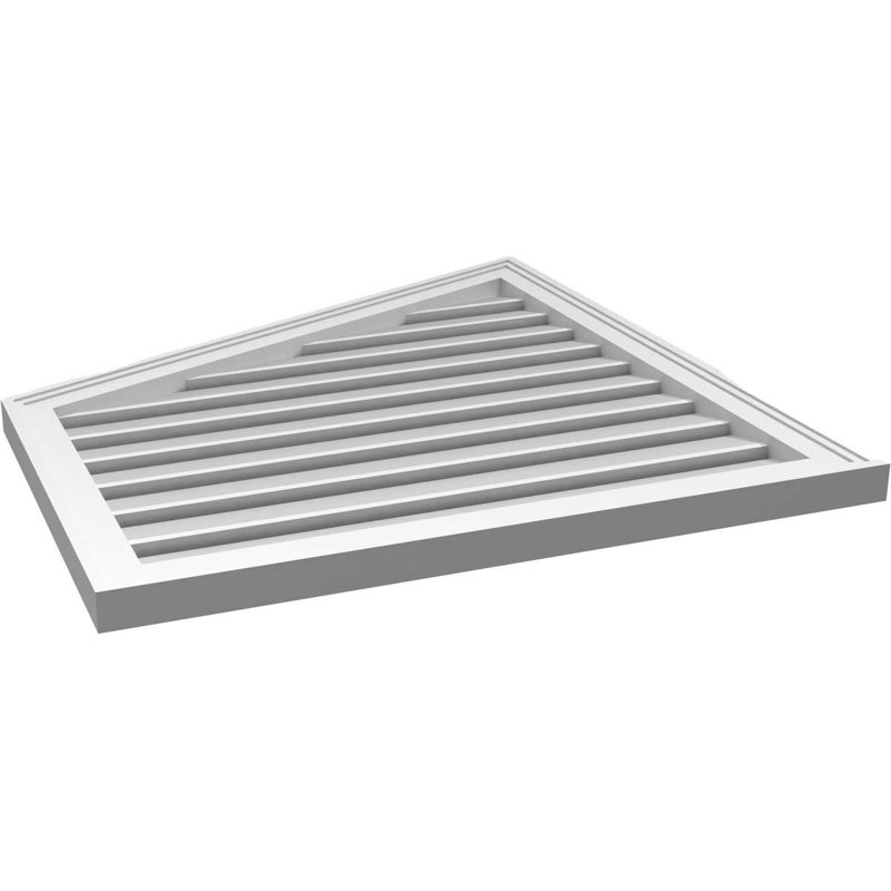 Évent en givre fonctionnel en demi-pointe à montage sur surface gauche Signature, H 32 po x l 30 po x P 1,5 po