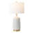 Thierra 28.25 Inch Cream/Brass Ceramic Table Lamp