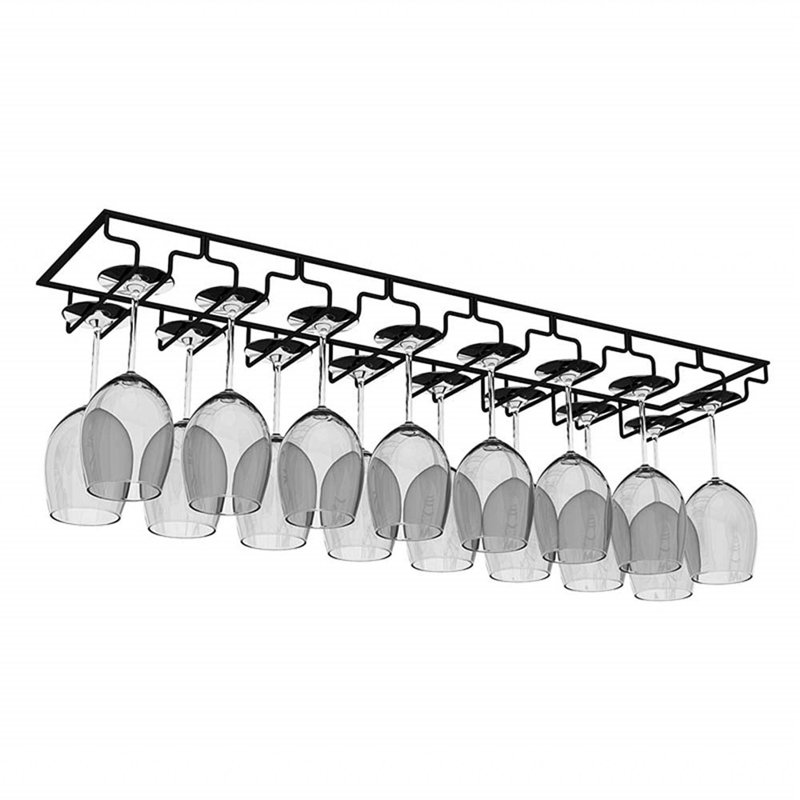 Antioca Wine Glass Rack Black
