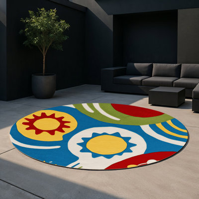 Tapis intérieur et extérieur Spunky Spin