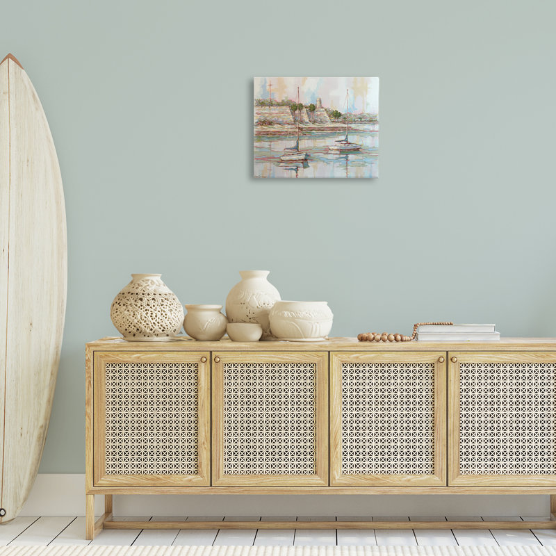 «Morning on the Matanzas Sail Sail», art mural par Linda Sperruche, H 16 po x l 20 po