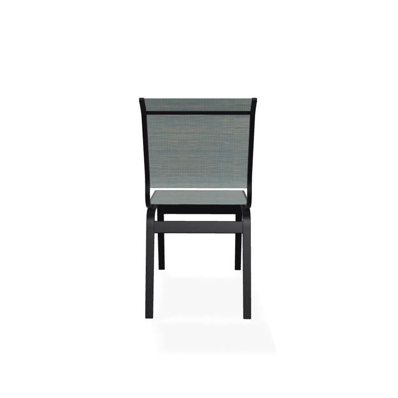 Chaise d'appoint de salle à manger Hiraku, Noir texturé, Baja