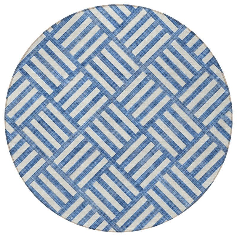 Tapis rond ivoire 8 po