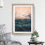 Ocean Beneath a Peach Sky - Picture Frame Graphic Art Print-56925390-56925388