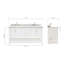 Magnolia Bath Vanity Rectangular Basin S073DCWRV-61345995-12012060