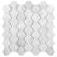 Carrara 2" Hexagon Marble Mosaic Tile