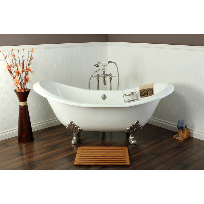 Vidange et débordement de baignoire Kingston, Nickel brossé